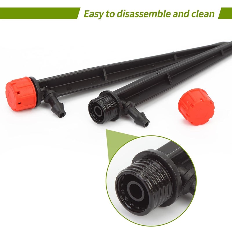 Hakioi Drippers for Drip Irrigation,100 pcs Drip Emitters for 1/4 inch Drip Tubing Adjustable 360 Degree Water Flow Drip Irrigation Emitters Irrigation Drip Emitters for Flower Plant Watering System - Image 3